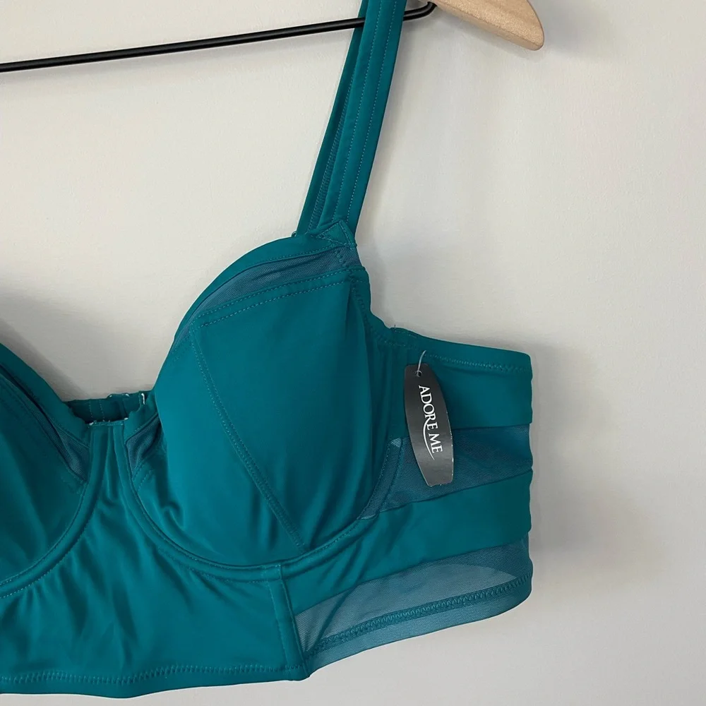 Adore me NWT mesh panel bikini top - Picture 4 of 11